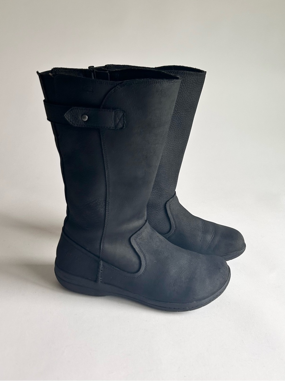 Merrell Black Waterproof Leather Rubber Outsole Mid Calf Boots size 6.5